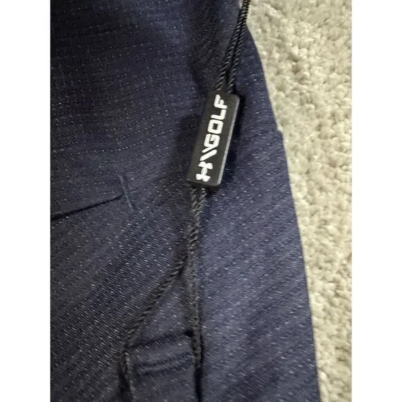 Under Armour Iso-Chill Golf Shorts 1370083 Men's 9" Inseam Navy 30" - Picture 8 of 9